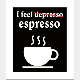 I feel depresso / dark background Posters and Art